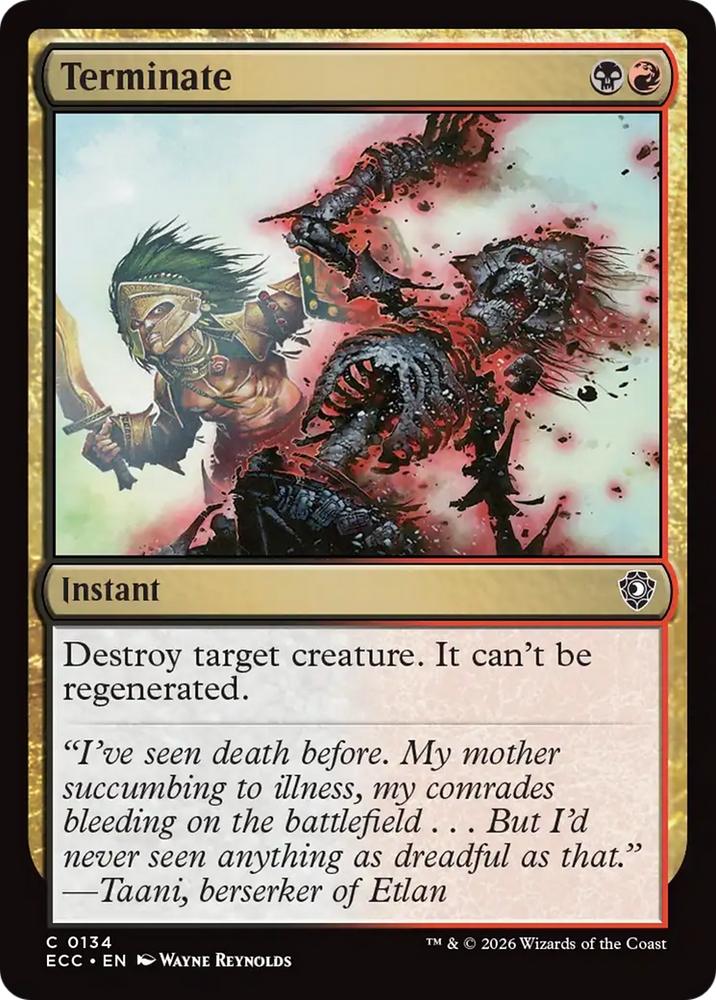 Terminate [Lorwyn Eclipsed Commander] Magic: The Gathering
