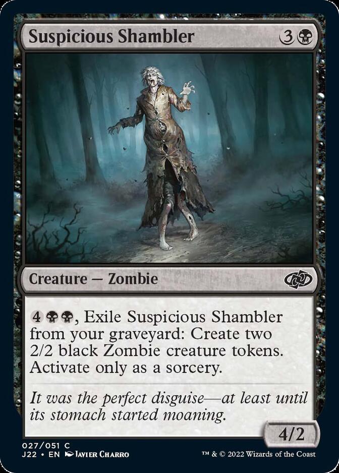 Suspicious Shambler [Jumpstart 2022] Magic: The Gathering