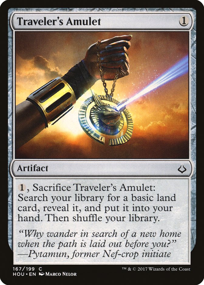 Traveler's Amulet [Hour of Devastation] Magic: The Gathering