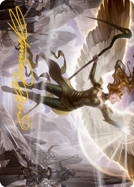 Sigarda's Splendor Art Card (Gold-Stamped Signature) [Innistrad: Midnight Hunt Art Series] Magic: The Gathering