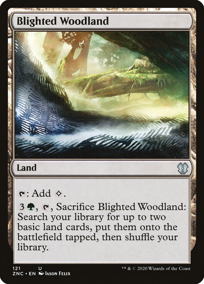 Blighted Woodland [Zendikar Rising Commander] Magic: The Gathering