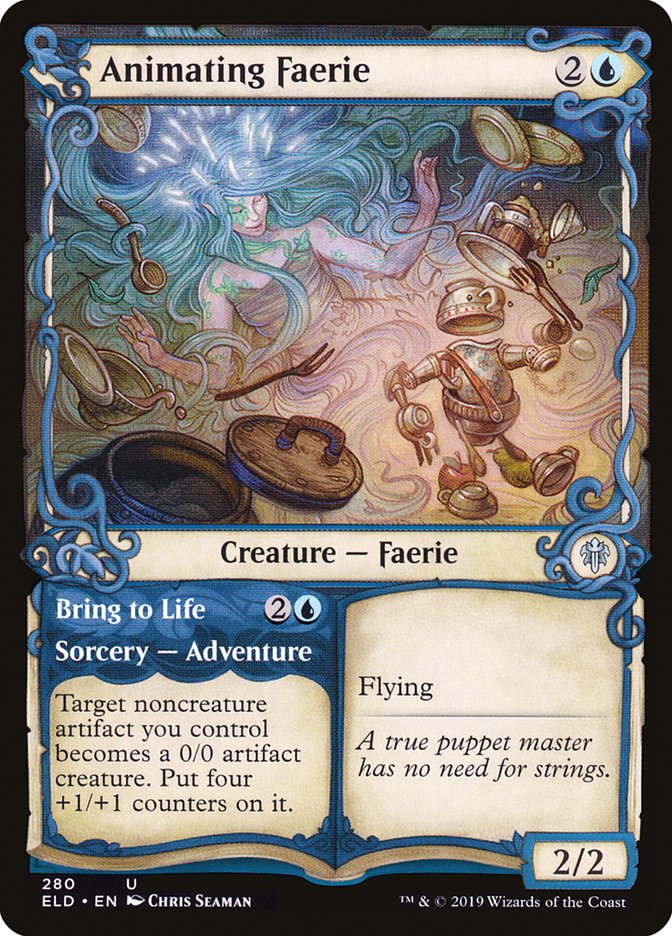 Animating Faerie // Bring to Life (Showcase) [Throne of Eldraine] Magic: The Gathering