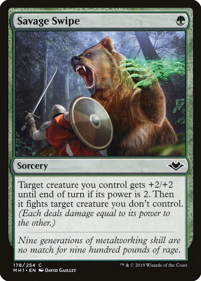 Savage Swipe [Modern Horizons] Magic: The Gathering