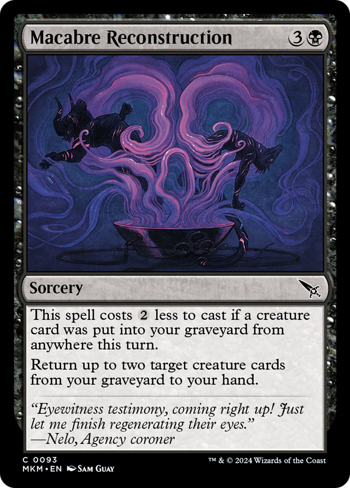 Macabre Reconstruction [Murders at Karlov Manor] Magic: The Gathering