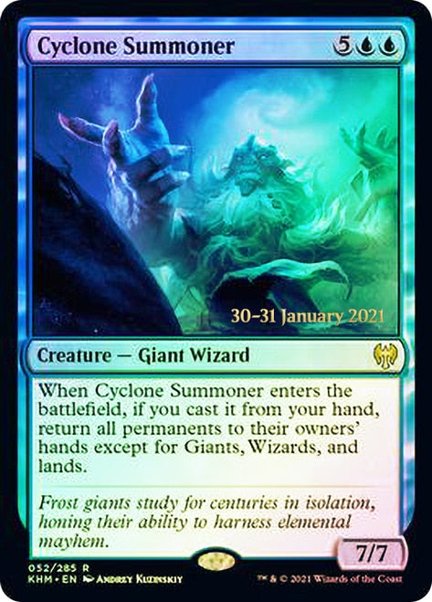 Cyclone Summoner [Kaldheim Prerelease Promos] Magic: The Gathering