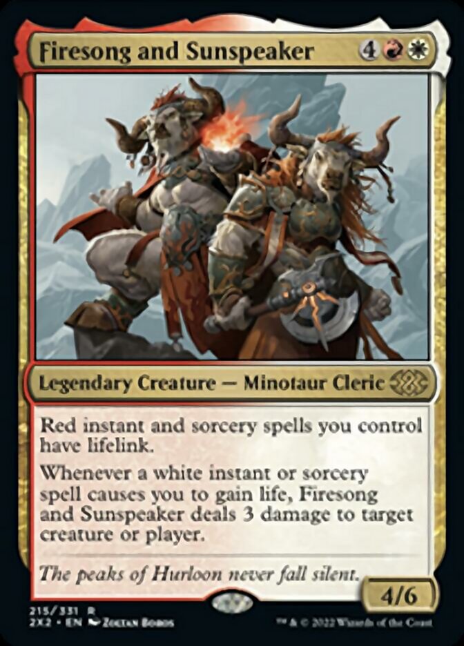 Firesong and Sunspeaker [Double Masters 2022] Magic: The Gathering