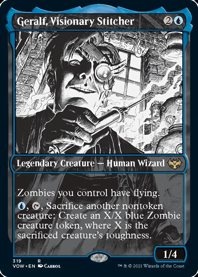 Geralf, Visionary Stitcher (Showcase Eternal Night) [Innistrad: Crimson Vow] Magic: The Gathering