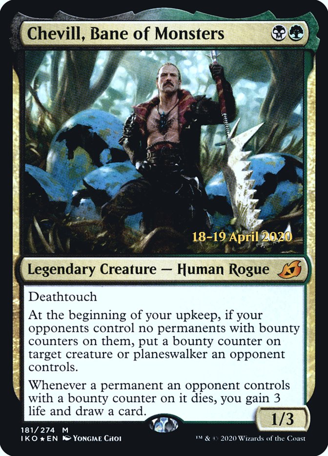 Chevill, Bane of Monsters [Ikoria: Lair of Behemoths Prerelease Promos] Magic: The Gathering