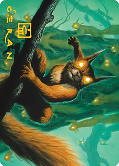 Chatterstorm Art Card (Gold-Stamped Signature) [Modern Horizons 2 Art Series] Magic: The Gathering