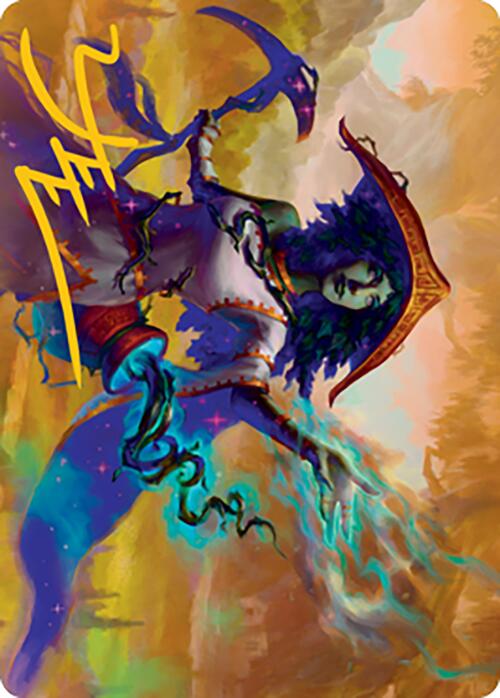 Sythis, Harvest's Hand Art Card (Gold-Stamped Signature) [Modern Horizons 2 Art Series] Magic: The Gathering