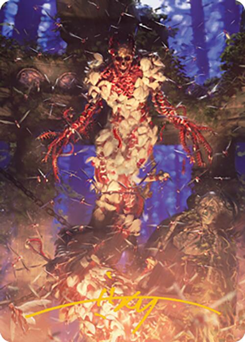 Grist, the Hunger Tide Art Card (55) (Gold-Stamped Signature) [Modern Horizons 2 Art Series] Magic: The Gathering