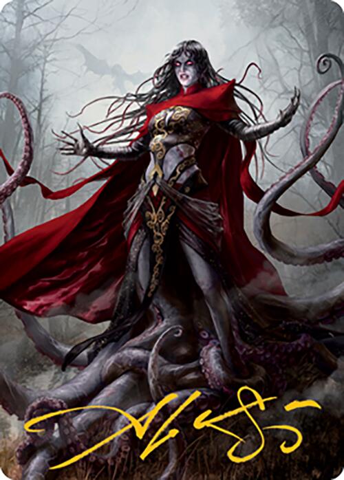 Geyadrone Dihada Art Card (53) (Gold-Stamped Signature) [Modern Horizons 2 Art Series] Magic: The Gathering