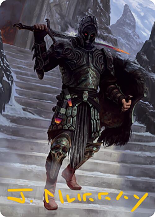 Dakkon, Shadow Slayer Art Card (49) (Gold-Stamped Signature) [Modern Horizons 2 Art Series] Magic: The Gathering
