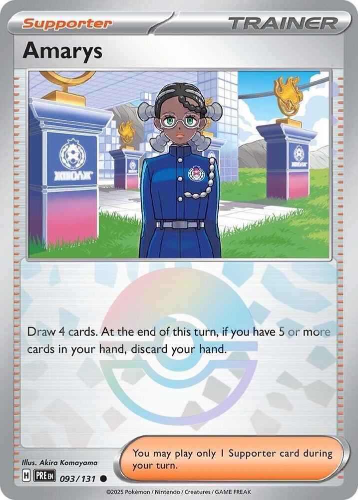 Amarys (093/131) (Poke Ball Pattern) [Scarlet & Violet: Prismatic Evolutions] Pokémon