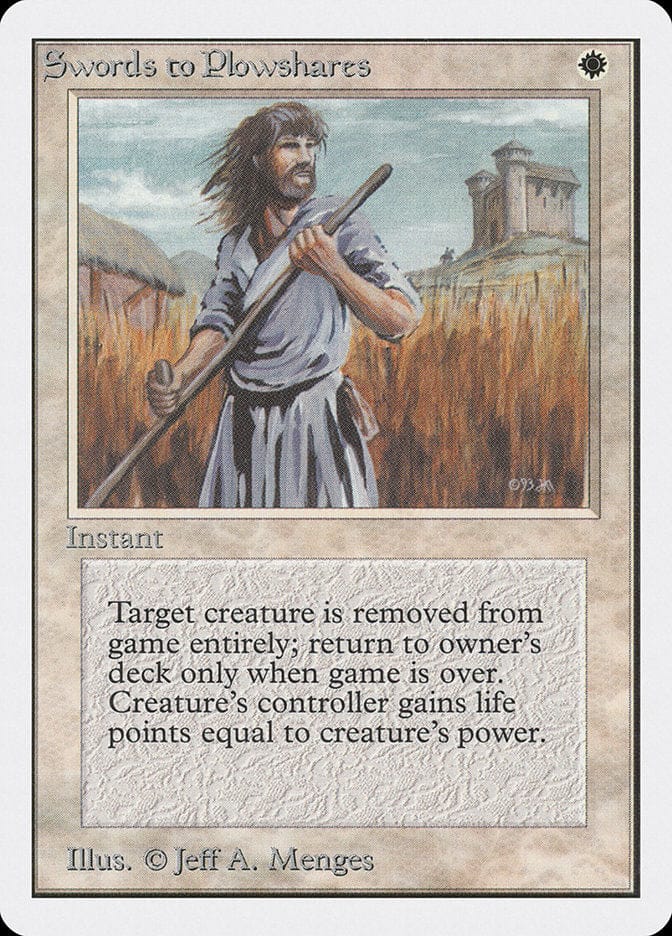 Swords to Plowshares [Unlimited Edition] Magic: The Gathering