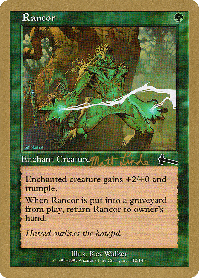Rancor (Matt Linde) [World Championship Decks 1999] Magic: The Gathering