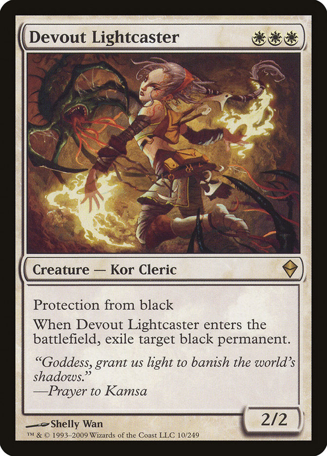 Devout Lightcaster [Zendikar] Magic: The Gathering