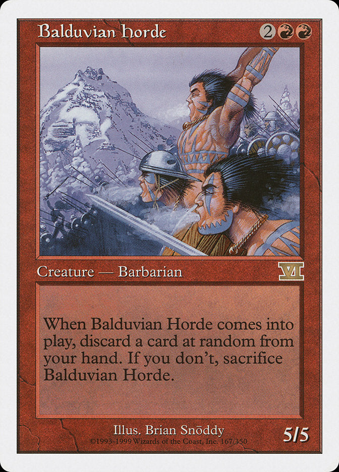 Balduvian Horde [Classic Sixth Edition] Magic: The Gathering