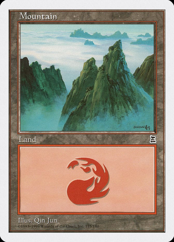 Mountain (175) [Portal Three Kingdoms] Magic: The Gathering
