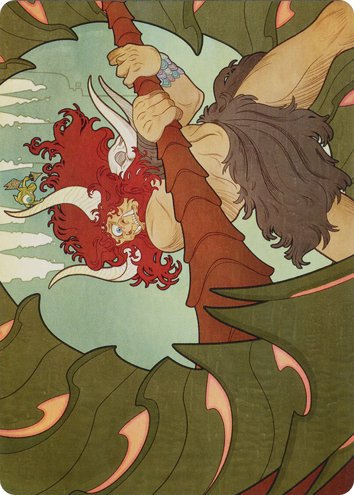 Borborygmos and Fblthp Art Card (57) [March of the Machine Art Series] Magic: The Gathering