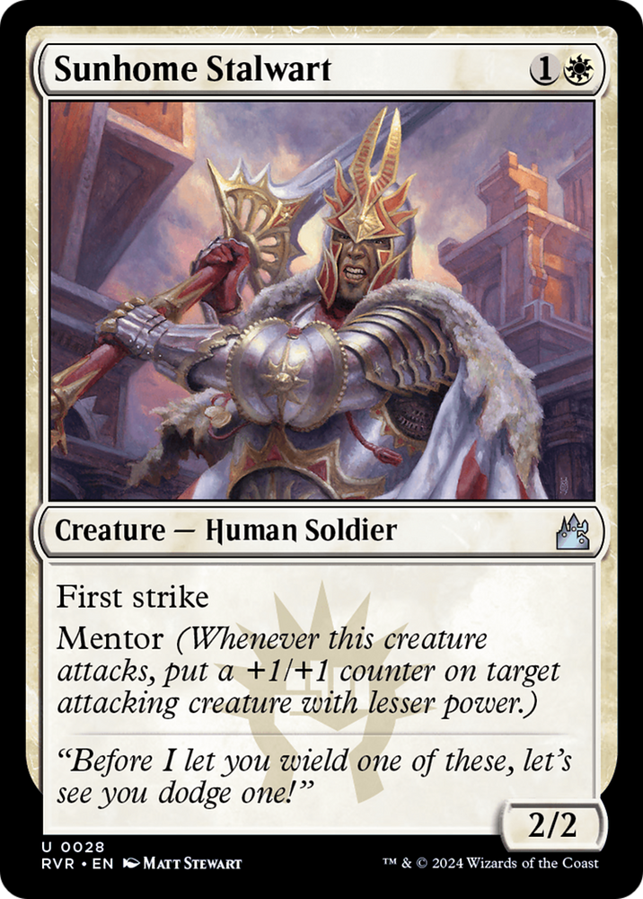 Sunhome Stalwart [Ravnica Remastered] Magic: The Gathering
