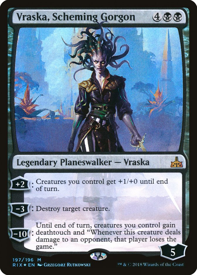 Vraska, Scheming Gorgon [Rivals of Ixalan] Magic: The Gathering