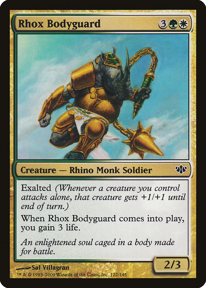 Rhox Bodyguard [Conflux] Magic: The Gathering