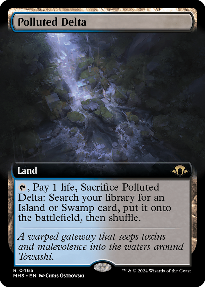 Polluted Delta (Extended Art) [Modern Horizons 3] Magic: The Gathering