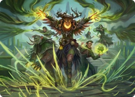 Witherbloom Command Art Card [Strixhaven: School of Mages Art Series] Magic: The Gathering