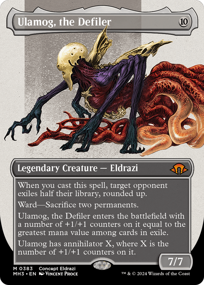Ulamog, the Defiler (Borderless) [Modern Horizons 3] Magic: The Gathering