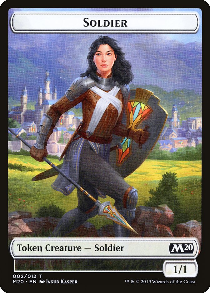 Soldier Token [Core Set 2020 Tokens] Magic: The Gathering