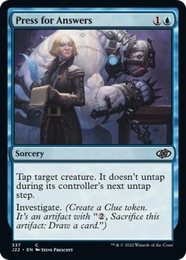 Press for Answers [Jumpstart 2022] Magic: The Gathering