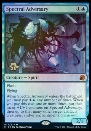 Spectral Adversary [Innistrad: Midnight Hunt Prerelease Promos] Magic: The Gathering