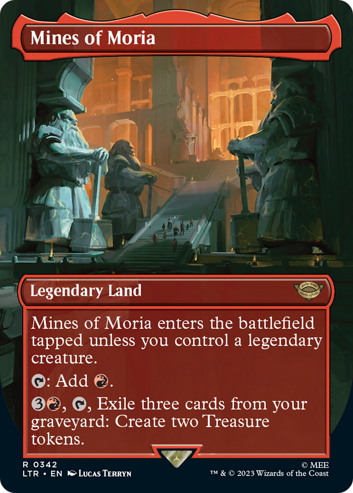 Mines of Moria (Borderless Alternate Art) (342) [The Lord of the Rings: Tales of Middle-Earth] Magic: The Gathering
