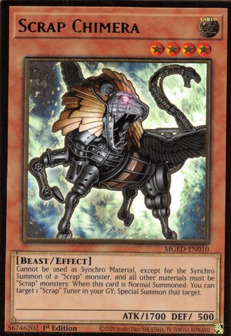 Scrap Chimera [MGED-EN010] Gold Rare - Yugioh Cards For Your TCG Needs!