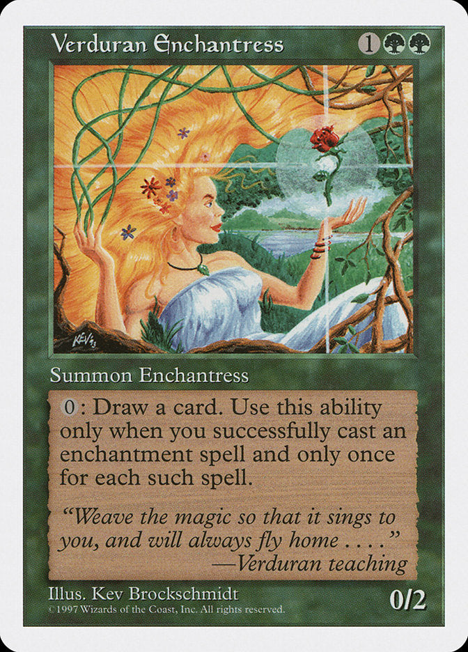Verduran Enchantress [Fifth Edition] Magic: The Gathering