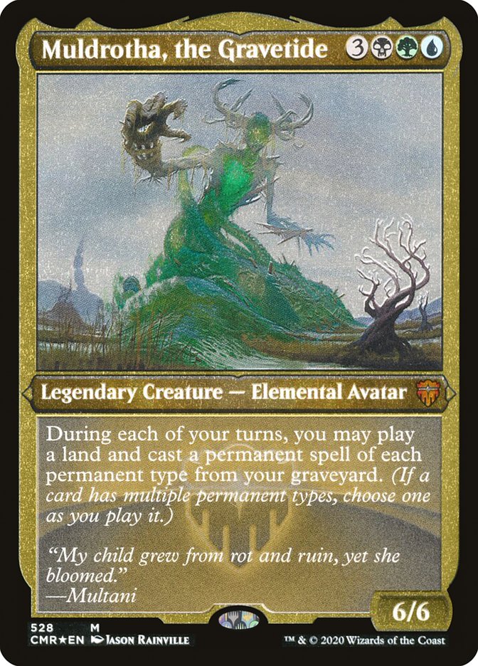 Muldrotha, the Gravetide (Etched) [Commander Legends] Magic: The Gathering