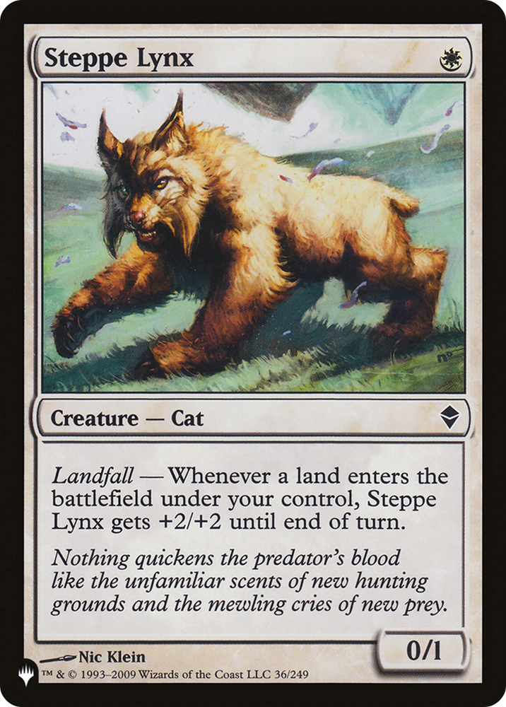 Steppe Lynx [The List] Magic: The Gathering