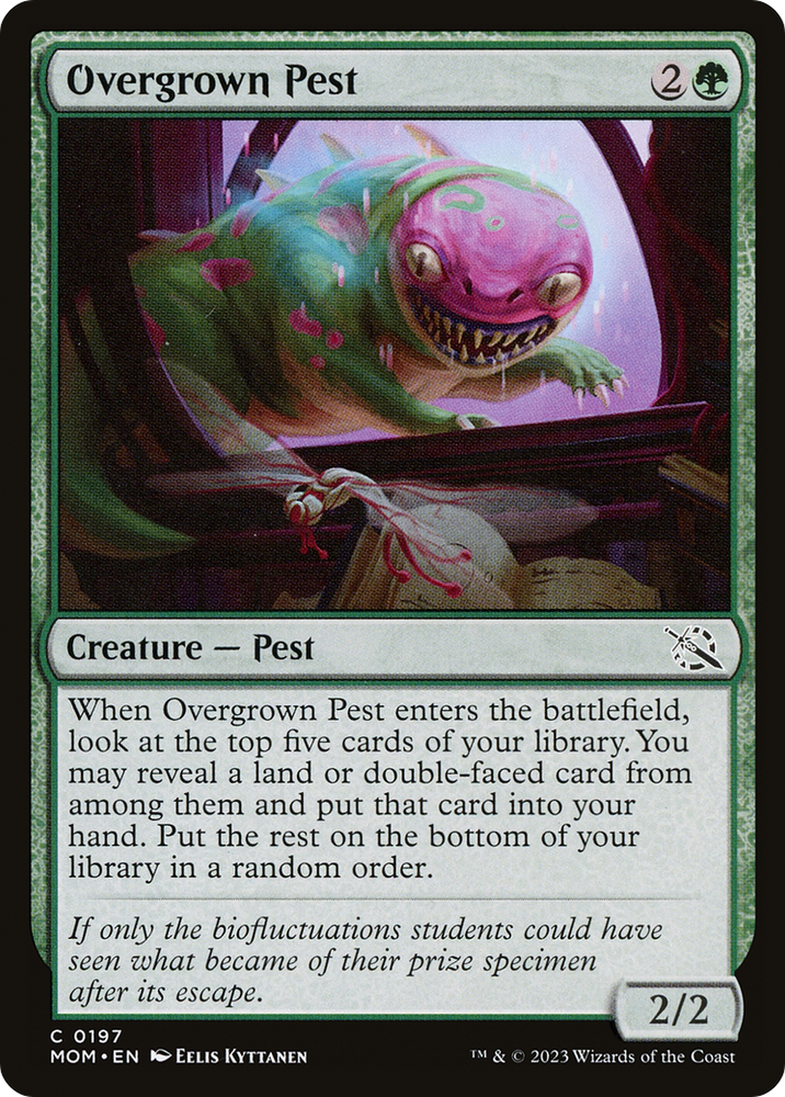 Overgrown Pest [March of the Machine] Magic: The Gathering
