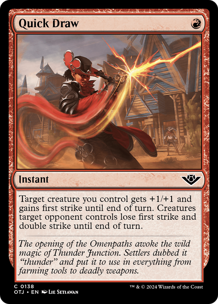Quick Draw [Outlaws of Thunder Junction] Magic: The Gathering