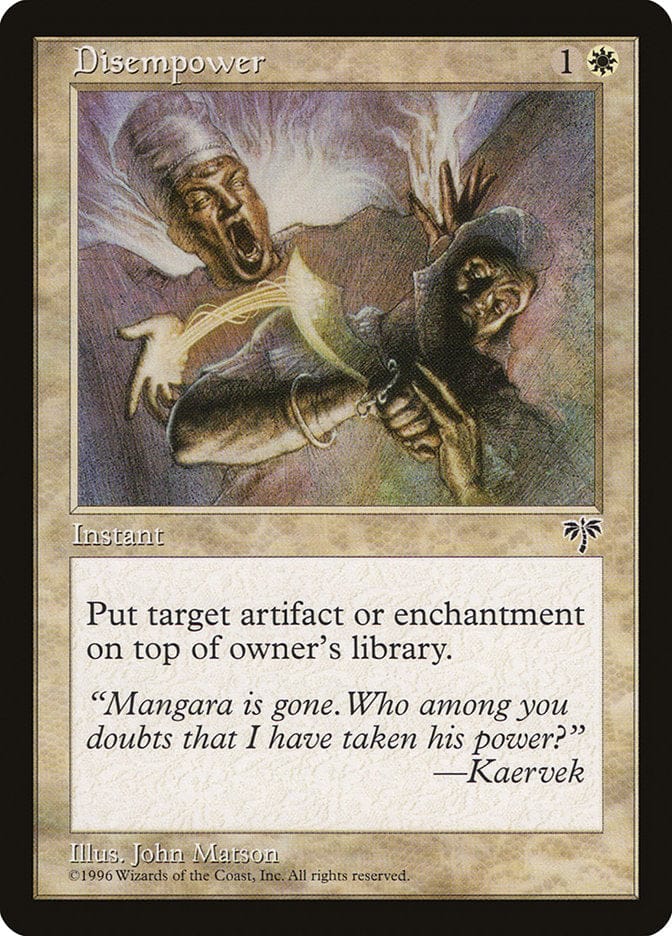 Disempower [Mirage] Magic: The Gathering