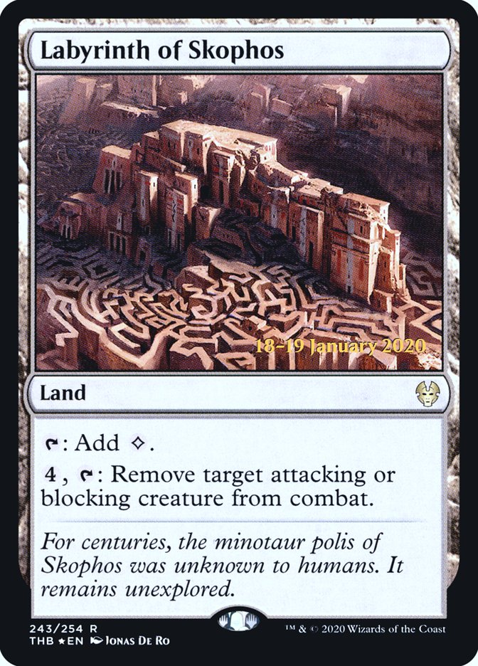 Labyrinth of Skophos [Theros Beyond Death Prerelease Promos] Magic: The Gathering