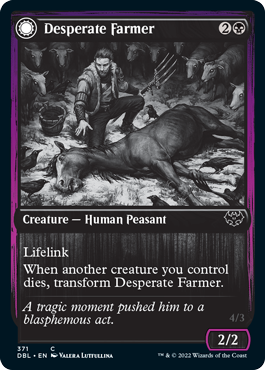 Desperate Farmer // Depraved Harvester [Innistrad: Double Feature] Magic: The Gathering
