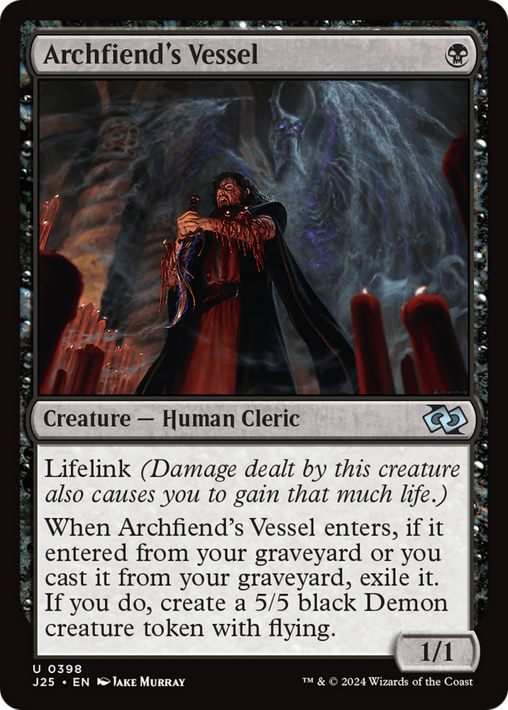 Archfiend's Vessel [Foundations Jumpstart] Magic: The Gathering