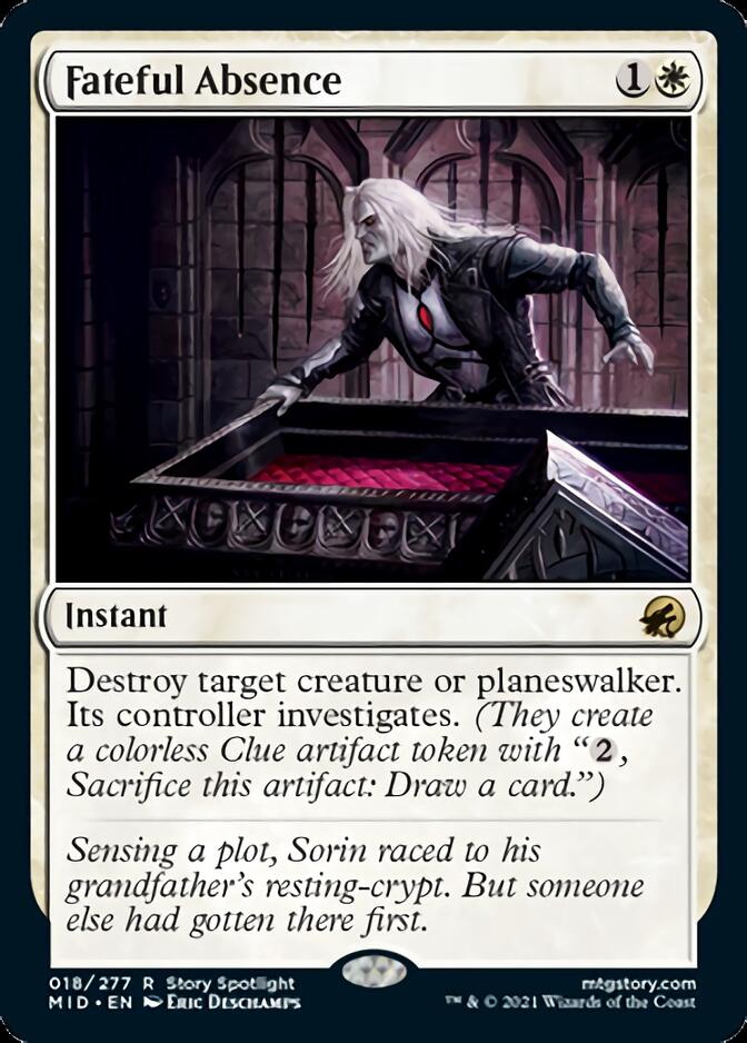 Fateful Absence [Innistrad: Midnight Hunt] Magic: The Gathering