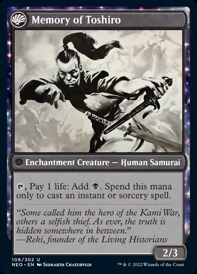 Life of Toshiro Umezawa // Memory of Toshiro [Kamigawa: Neon Dynasty] Magic: The Gathering