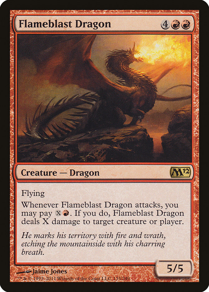 Flameblast Dragon [Magic 2012] Magic: The Gathering