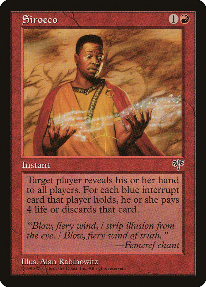 Sirocco [Mirage] Magic: The Gathering