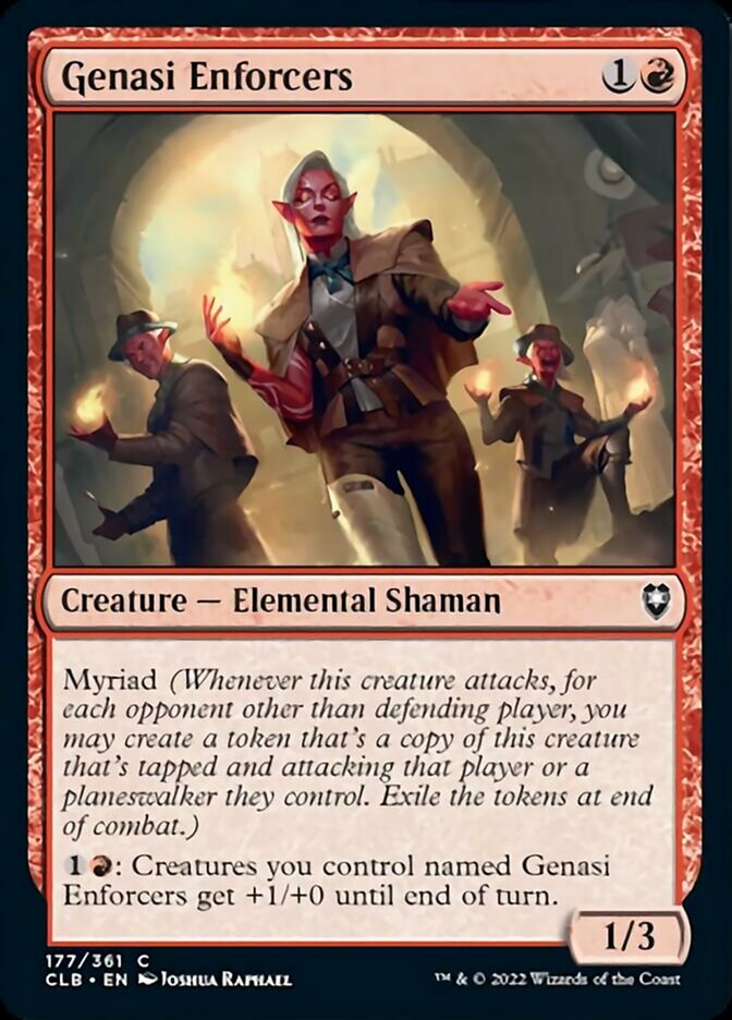 Genasi Enforcers [Commander Legends: Battle for Baldur's Gate] Magic: The Gathering
