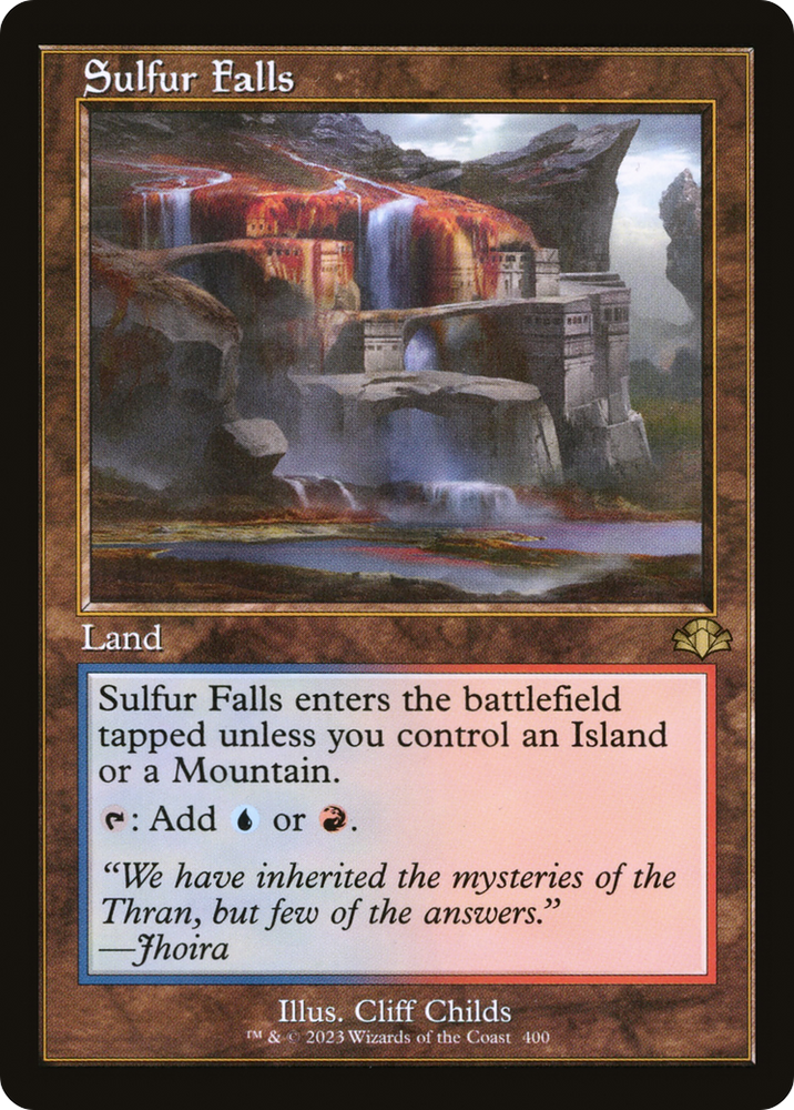 Sulfur Falls (Retro) [Dominaria Remastered] Magic: The Gathering
